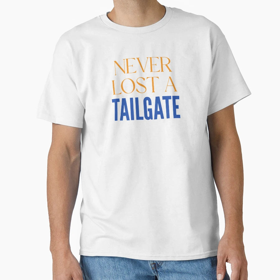 Never Lost Tailgate Fun Orange Blue T-Shirt - Novelty Apparel Men Women - T-Shirt, Sweatshirt, Hoodie
