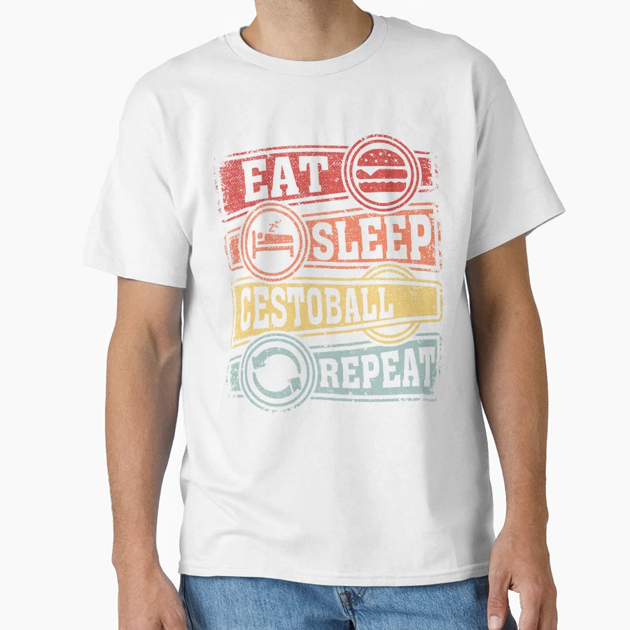 Eat Sleep Cestoball Repeat T-Shirt - Trendy Graphic Unisex - T-Shirt, Sweatshirt, Hoodie