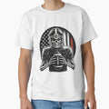 Skull American Football Player T-Shirt - Fun Novelty Design for Adults - T-Shirt, Sweatshirt, Hoodie