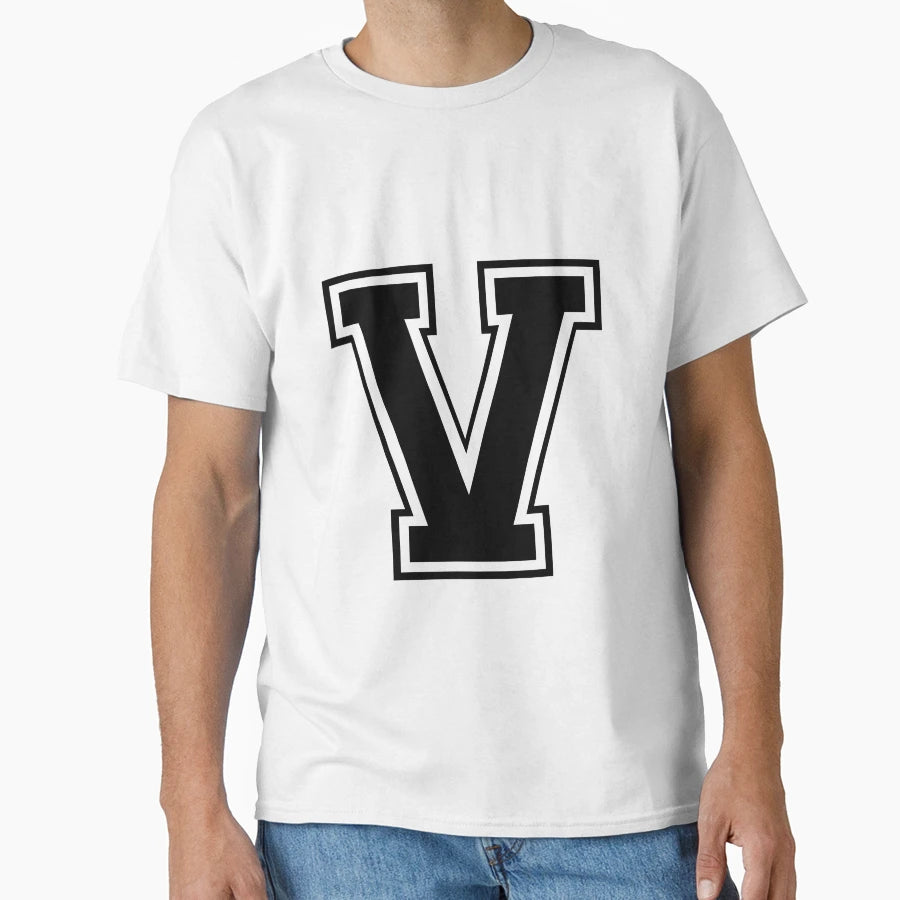 Letter V T-Shirt - Fun Novelty Design Men Women - T-Shirt, Sweatshirt, Hoodie