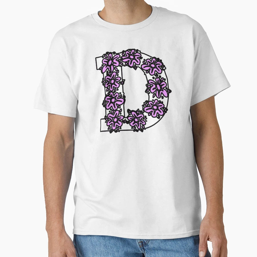 Alphabet Letter D T-Shirt - Trendy Graphic for Adults - T-Shirt, Sweatshirt, Hoodie