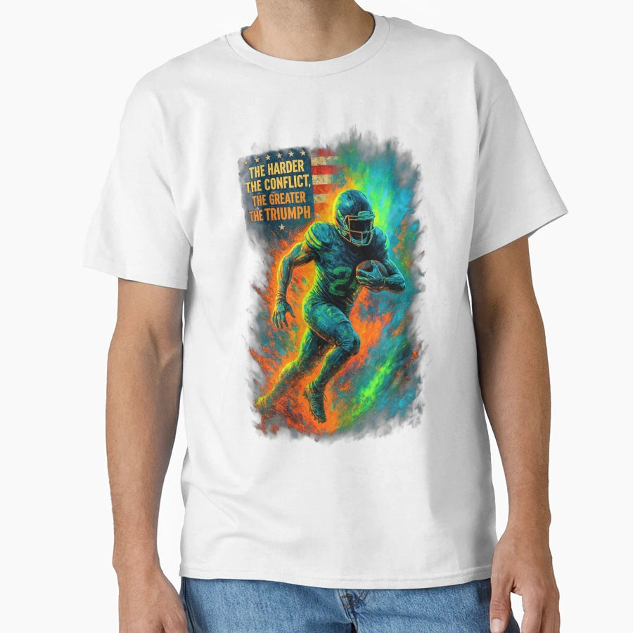Greater Triumph American Football Power T-Shirt - Graphic Print for Adults - T-Shirt, Sweatshirt, Hoodie