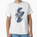 Scotland Map Love Art Heart And Peace T-Shirt - Novelty Apparel Men Women - T-Shirt, Sweatshirt, Hoodie