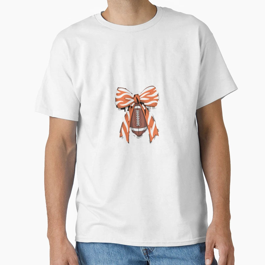 Tiger Coquette Bow T-Shirt - Minimalist Print for Adults - T-Shirt, Sweatshirt, Hoodie