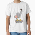 Elephant As Soccer Player Soccer Ball T-Shirt - Streetwear Style for Adults - T-Shirt, Sweatshirt, Hoodie