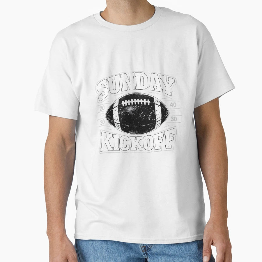 Sunday Kickoff Football T-Shirt - Custom Art Print Unisex - T-Shirt, Sweatshirt, Hoodie