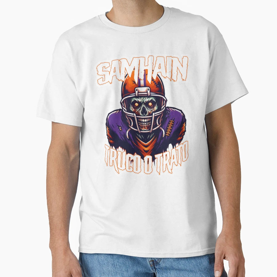 Hardcore Bowl League Undead Samhain T-Shirt - Novelty Apparel Unisex - T-Shirt, Sweatshirt, Hoodie