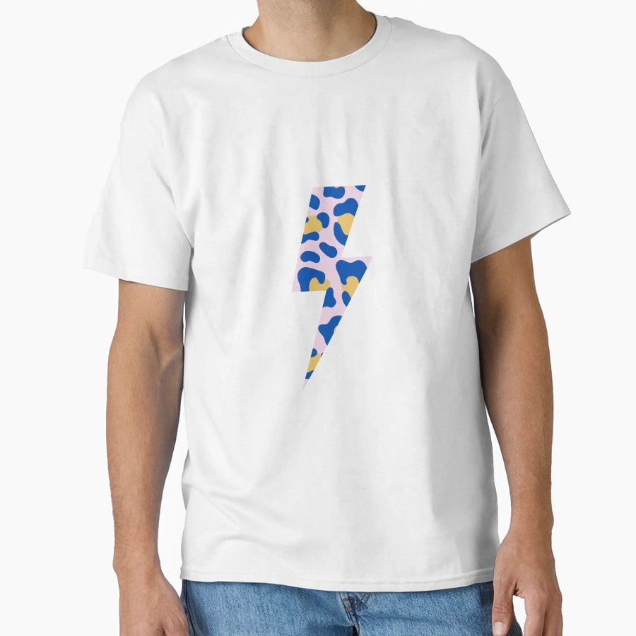 Leopard Lightning Funky Animal Bolt T-Shirt - Minimalist Print Men Women - T-Shirt, Sweatshirt, Hoodie