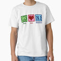 Peace Love 26 2 Marathon Runner T-Shirt - Trendy Graphic Unisex - T-Shirt, Sweatshirt, Hoodie