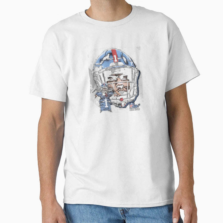 Malik Nabers New York G Helmet T-Shirt - Streetwear Style Men Women - T-Shirt, Sweatshirt, Hoodie