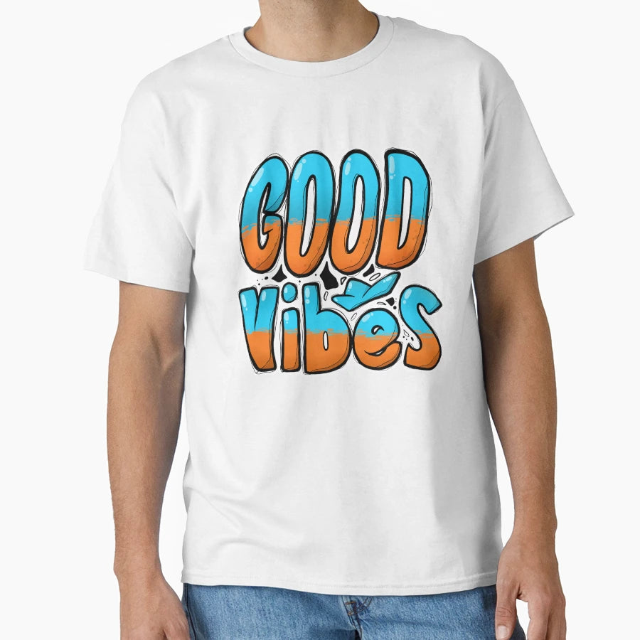 Good Vibes T-Shirt - Minimalist Print for Adults - T-Shirt, Sweatshirt, Hoodie