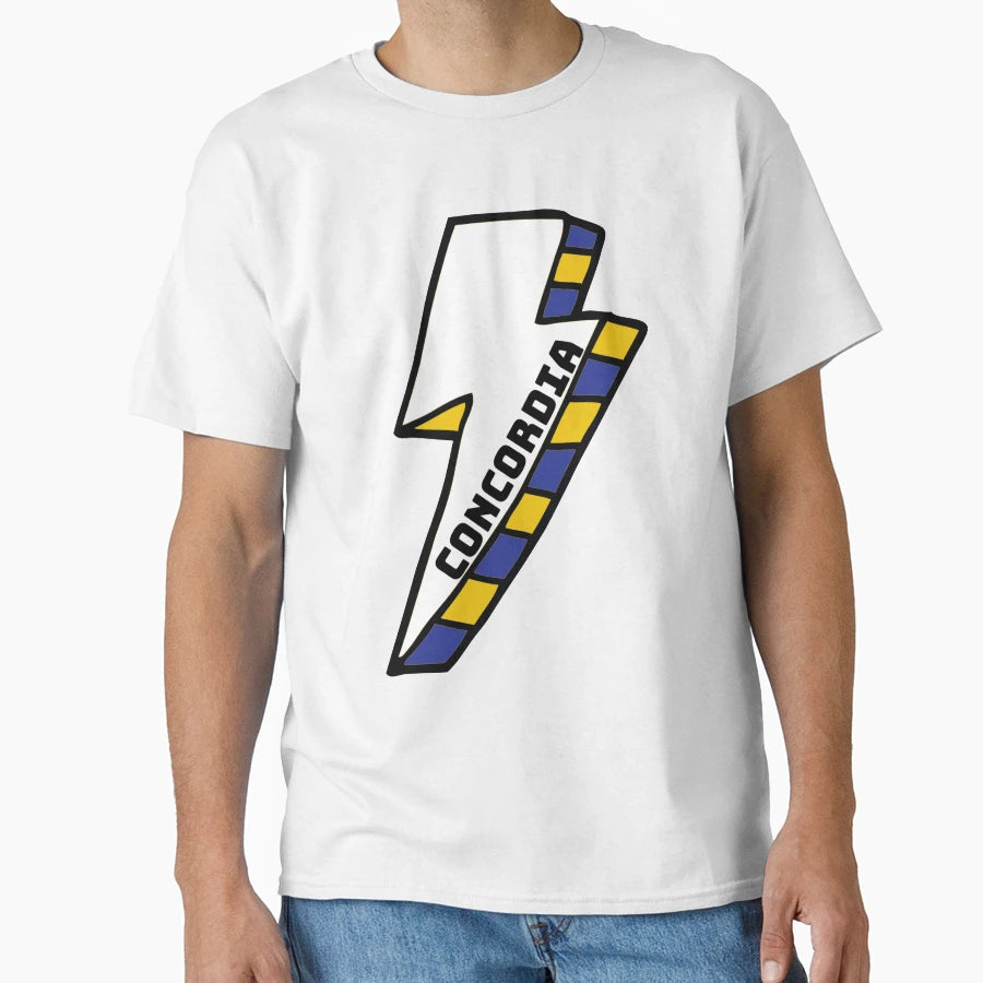 Concordia College Lightning Bolt T-Shirt - Unique Graphic for Adults - T-Shirt, Sweatshirt, Hoodie