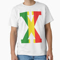 Red Green And Yellow Malcolm X 1925 T-Shirt - Custom Art Print Men Women - T-Shirt, Sweatshirt, Hoodie