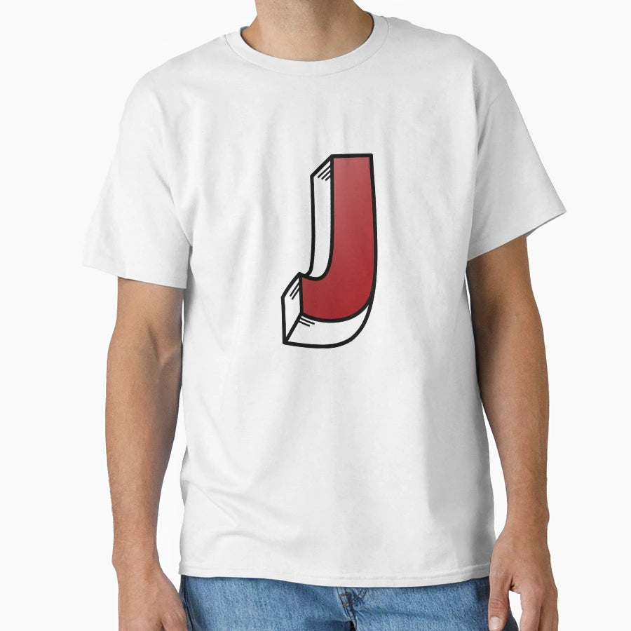 Letter J T-Shirt - Custom Art Print Men Women - T-Shirt, Sweatshirt, Hoodie