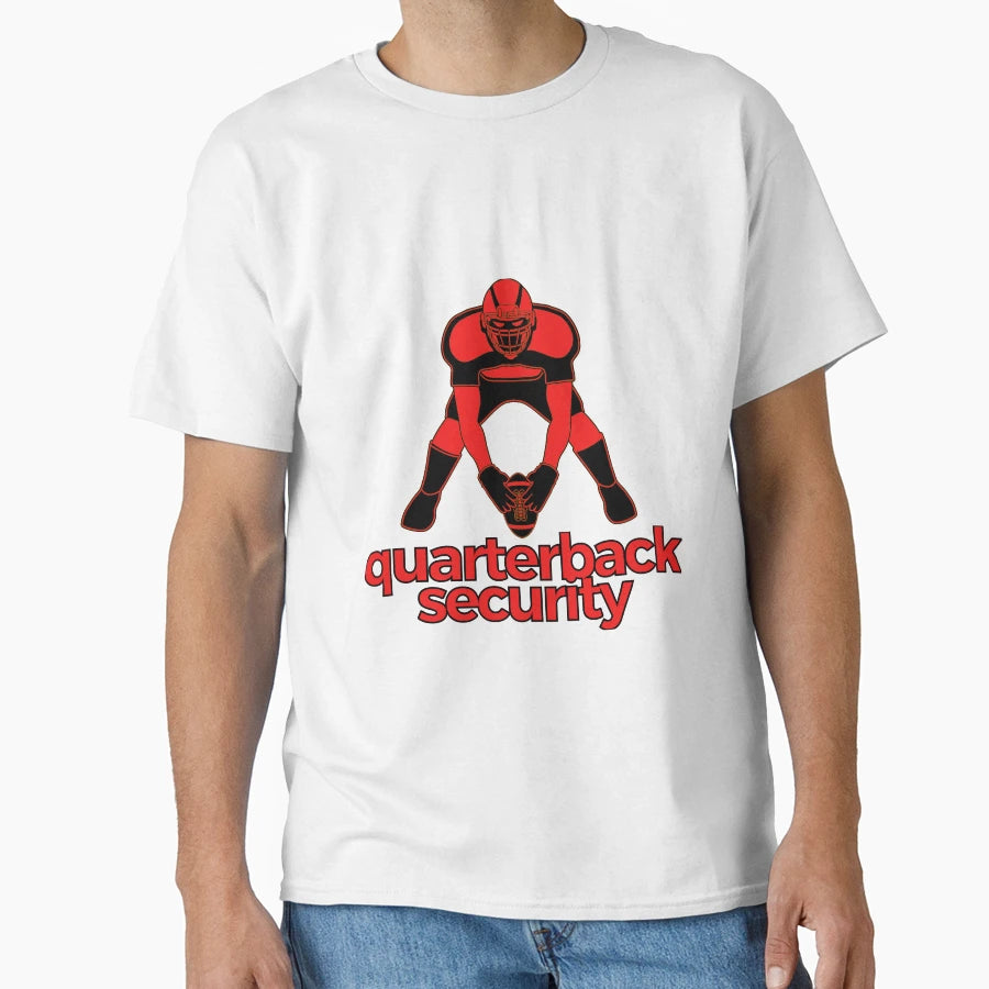 Quarterback Security Helmet T-Shirt - Fun Novelty Design Men Women - T-Shirt, Sweatshirt, Hoodie