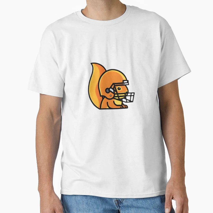 Squirrel Football Star T-Shirt - Graphic Print Unisex - T-Shirt, Sweatshirt, Hoodie