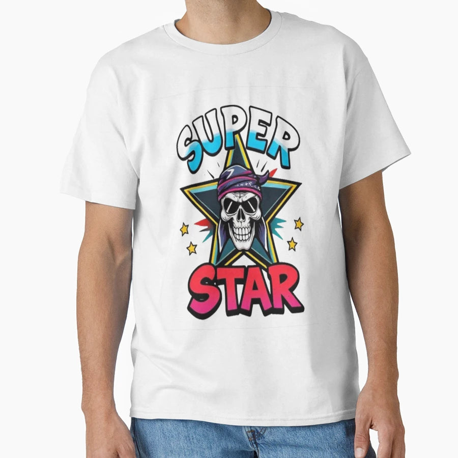 Superstar Savage Skull T-Shirt - Streetwear Style Men Women - T-Shirt, Sweatshirt, Hoodie