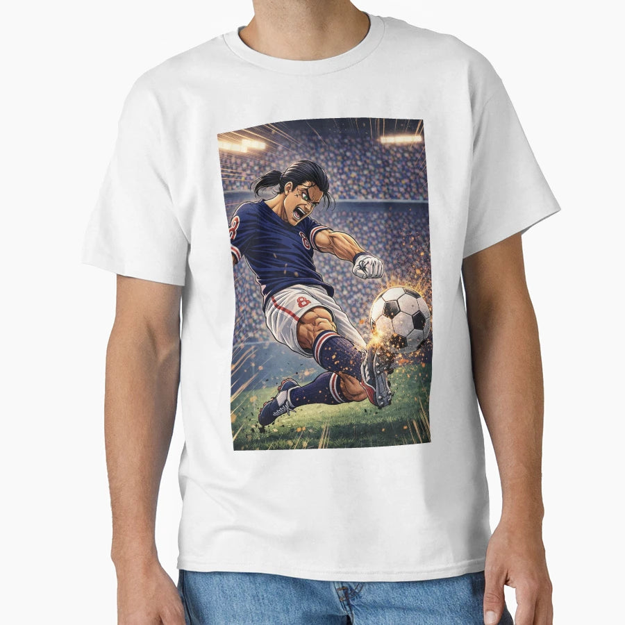 Power Strike Explosive Soccer Player T-Shirt - Minimalist Print Men Women - T-Shirt, Sweatshirt, Hoodie
