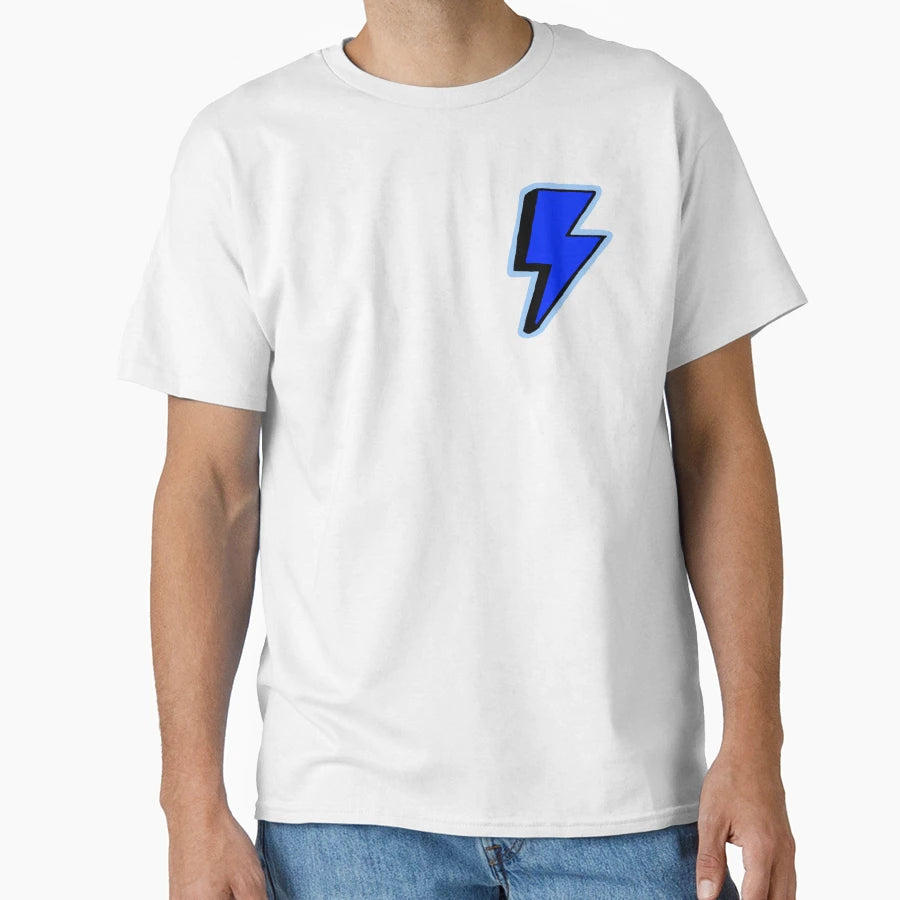 Dark Blue Lightning Strike T-Shirt - Unique Graphic for Adults - T-Shirt, Sweatshirt, Hoodie