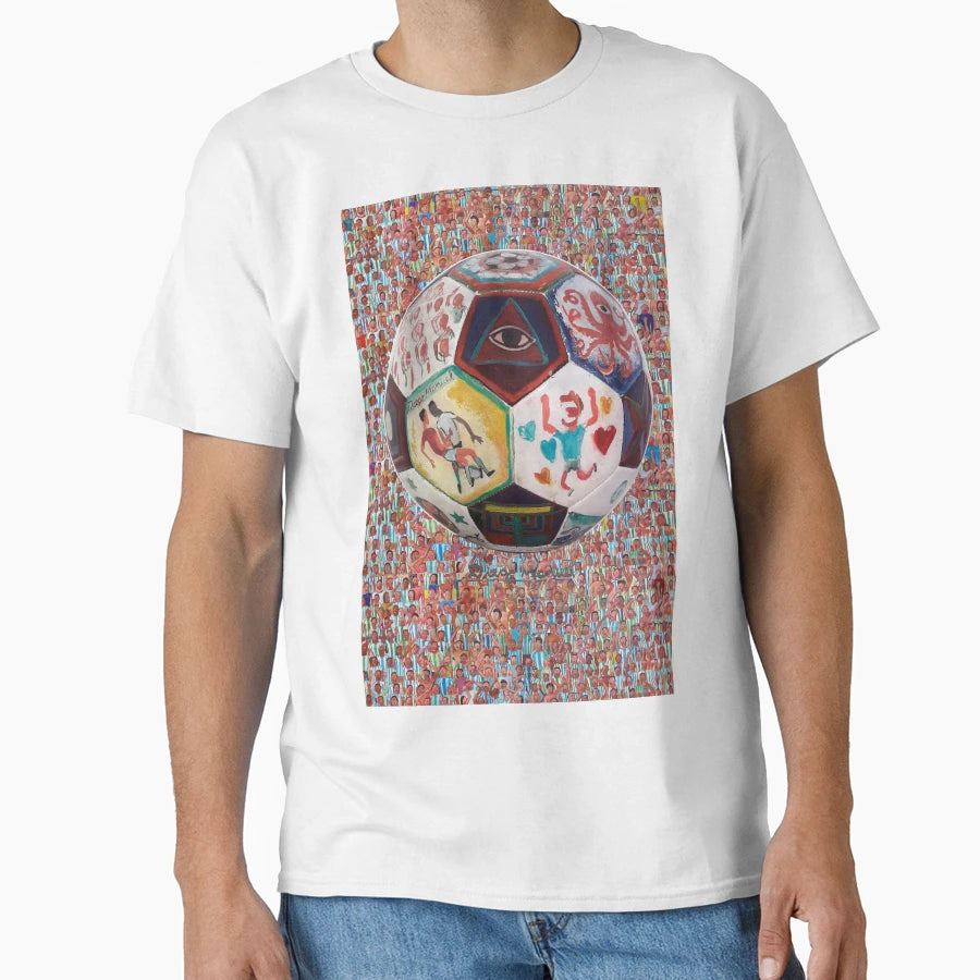 Pop Collage Soccer T-Shirt - Custom Art Print for Adults - T-Shirt, Sweatshirt, Hoodie