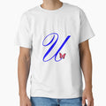 Letter U Alphabet T-Shirt - Custom Art Print Men Women - T-Shirt, Sweatshirt, Hoodie
