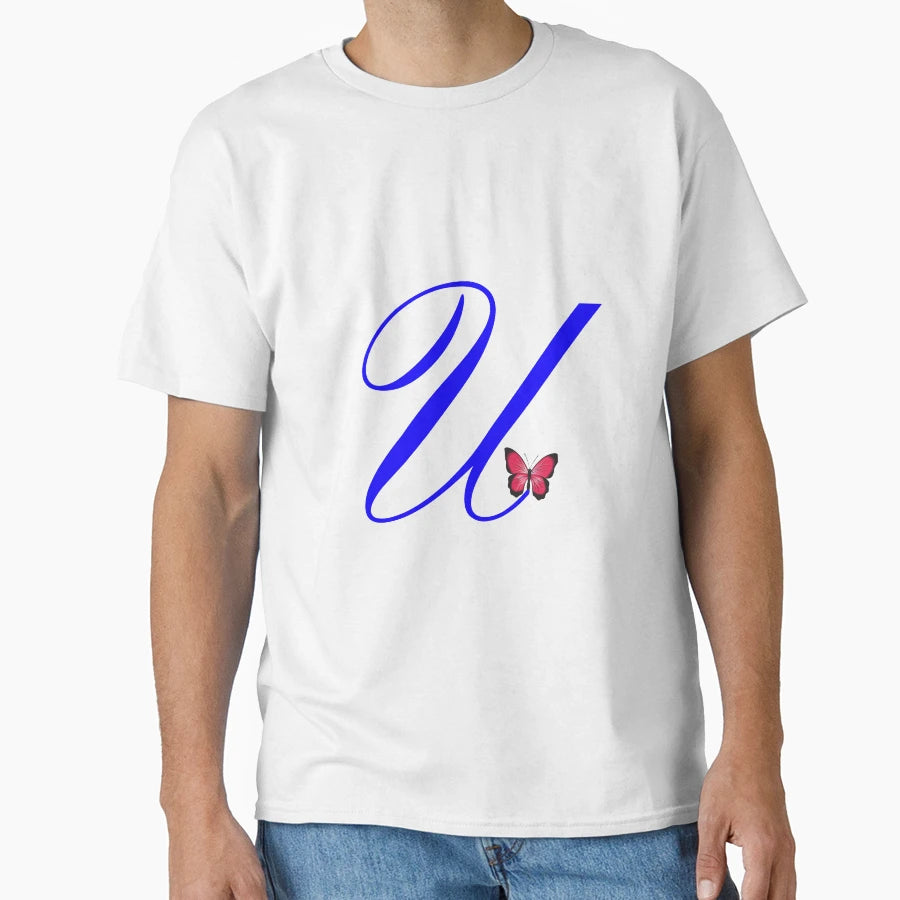 Letter U Alphabet T-Shirt - Custom Art Print Men Women - T-Shirt, Sweatshirt, Hoodie