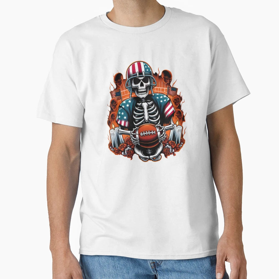 Zombie American Football Player T-Shirt - Streetwear Style Men Women - T-Shirt, Sweatshirt, Hoodie