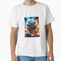 Electric Gridiron Fiery American Football T-Shirt - Novelty Apparel Unisex - T-Shirt, Sweatshirt, Hoodie