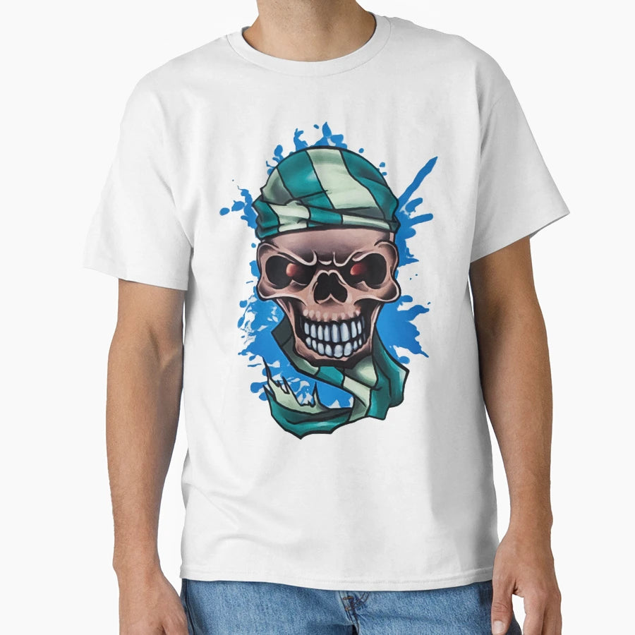 Nautical Goth Pirate Skull Dark T-Shirt - Casual Everyday Wear Men Women - T-Shirt, Sweatshirt, Hoodie