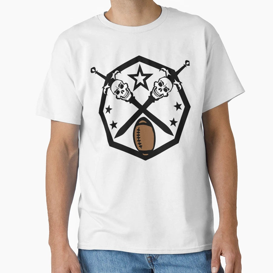 Rugby Or American Football Sword T-Shirt - Casual Everyday Wear Unisex - T-Shirt, Sweatshirt, Hoodie