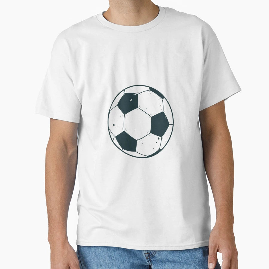Soccer Ball T-Shirt - Minimalist Print Men Women - T-Shirt, Sweatshirt, Hoodie