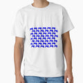 Blue Ribbon Repeating T-Shirt - Unique Graphic for Adults - T-Shirt, Sweatshirt, Hoodie