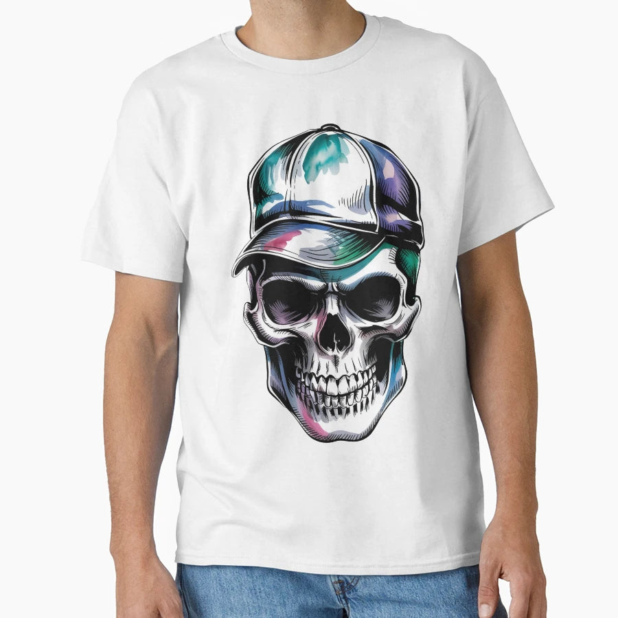 Skull Hat T-Shirt - Fun Novelty Design for Adults - T-Shirt, Sweatshirt, Hoodie