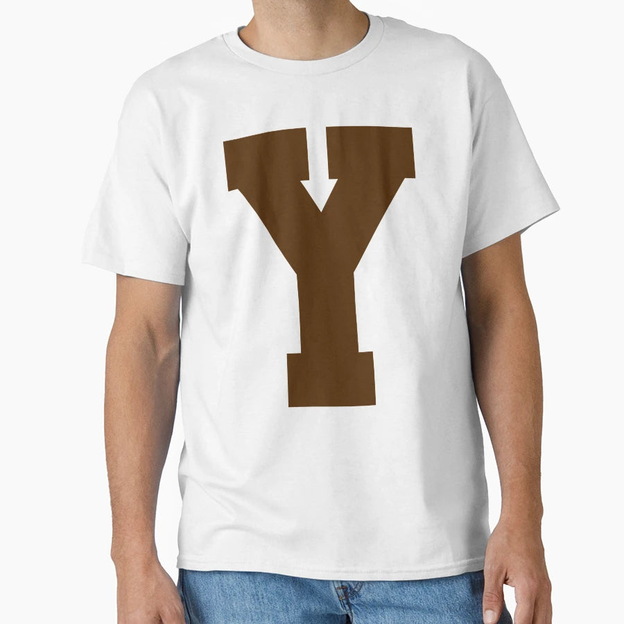 Alphabet Brown Y Sports Letter Y T-Shirt - Aesthetic Graphic for Adults - T-Shirt, Sweatshirt, Hoodie