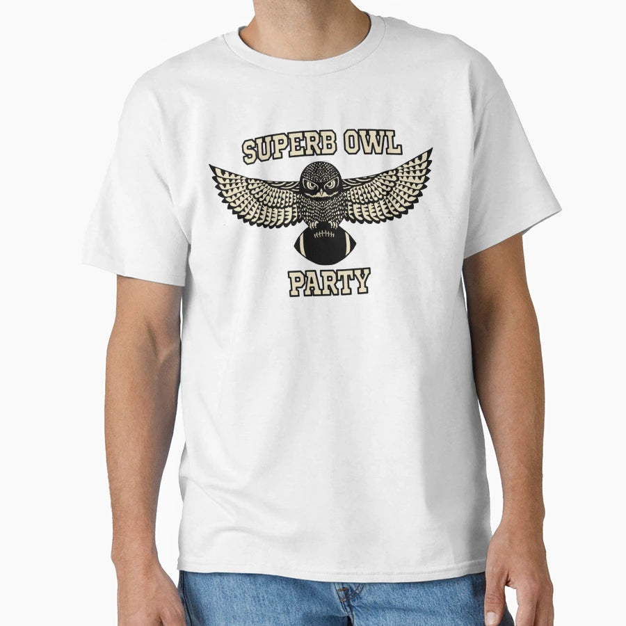 Superb Owl Party T-Shirt - Graphic Print for Adults - T-Shirt, Sweatshirt, Hoodie