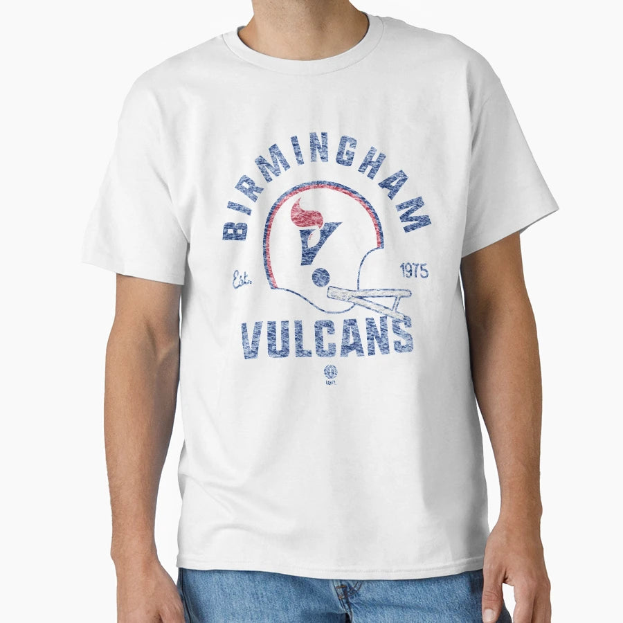 Defunct Series Birmingham Vulcans T-Shirt - Custom Art Print Men Women - T-Shirt, Sweatshirt, Hoodie