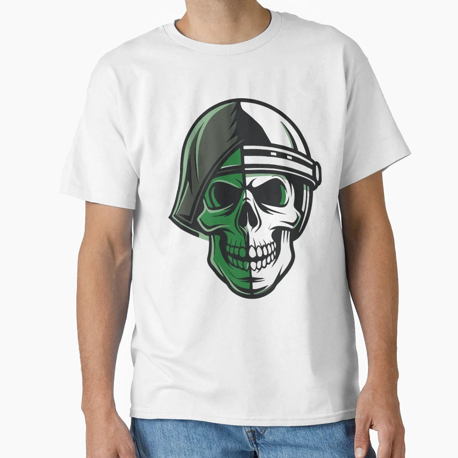 Military Skull T-Shirt - Fun Novelty Design Men Women - T-Shirt, Sweatshirt, Hoodie