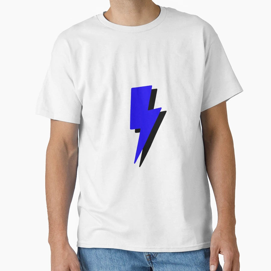 Blue Lightning Bolt T-Shirt - Casual Everyday Wear Unisex - T-Shirt, Sweatshirt, Hoodie
