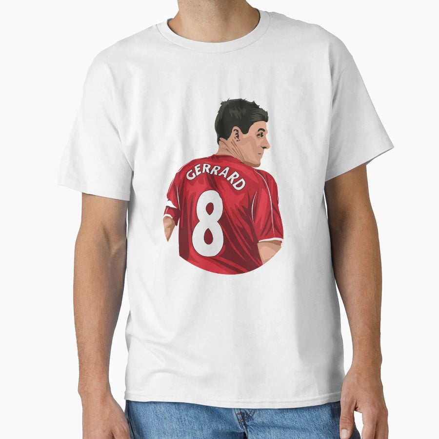 Steven Gerrard T-Shirt - Minimalist Print for Adults - T-Shirt, Sweatshirt, Hoodie