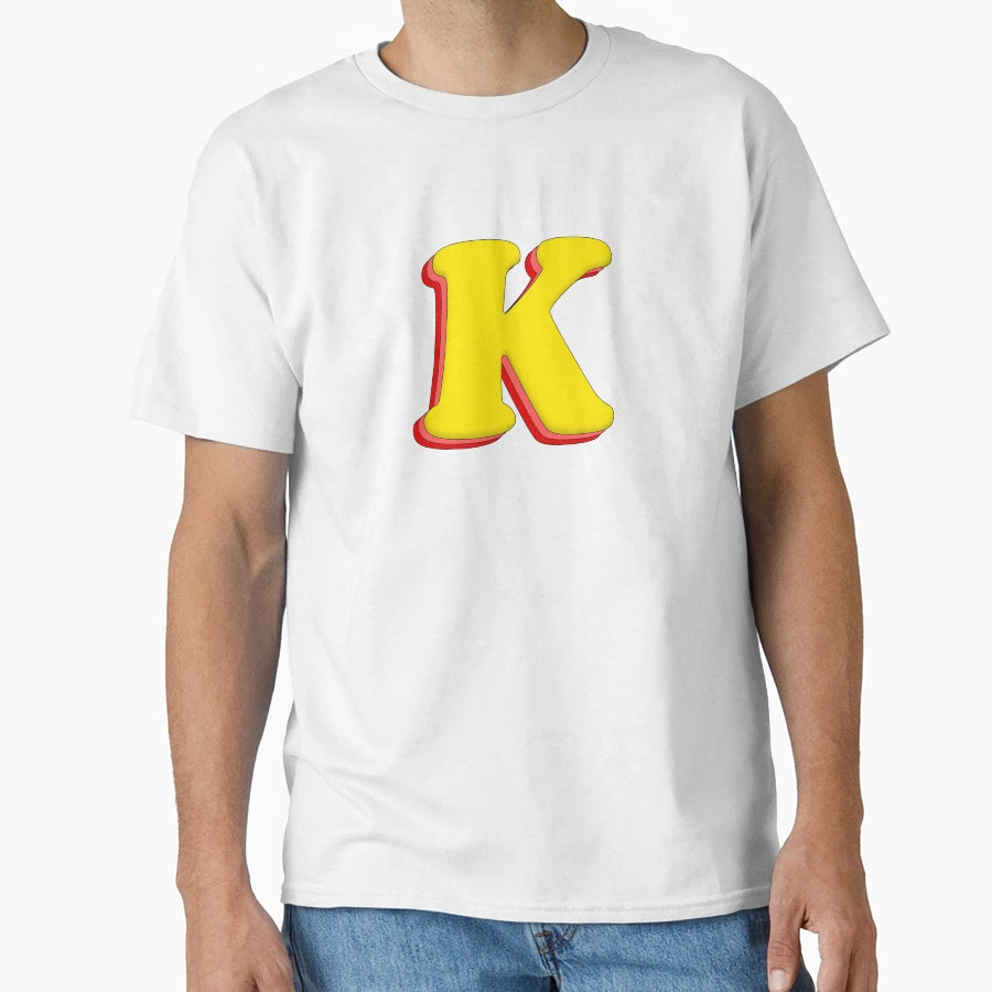 Letter K Initial Name T-Shirt - Novelty Apparel Men Women - T-Shirt, Sweatshirt, Hoodie