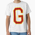 Magical Red And Gold Letter G T-Shirt - Casual Everyday Wear for Adults - T-Shirt, Sweatshirt, Hoodie