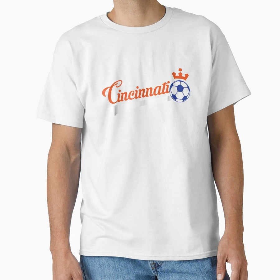 Cincinnati Soccer Ball Fc Futbol T-Shirt - Unique Graphic for Adults - T-Shirt, Sweatshirt, Hoodie