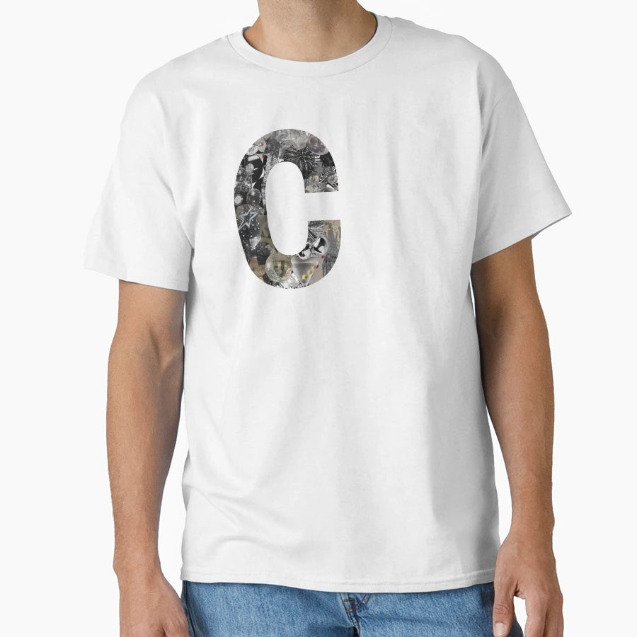 C Silver Star Collage Preppy T-Shirt - Casual Everyday Wear Unisex - T-Shirt, Sweatshirt, Hoodie