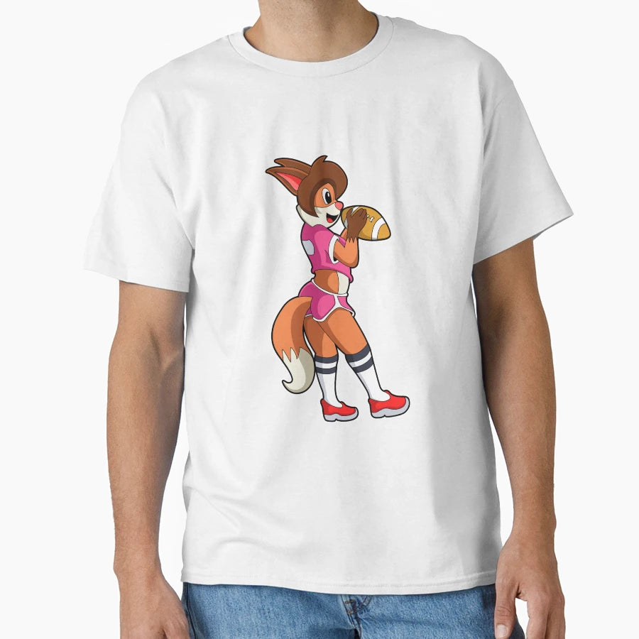 Fox Football Sports T-Shirt - Novelty Apparel Unisex - T-Shirt, Sweatshirt, Hoodie