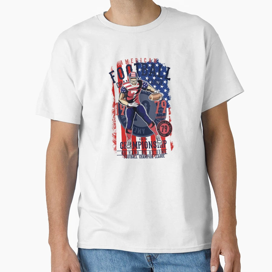 Championship Spirit American Football T-Shirt - Graphic Print for Adults - T-Shirt, Sweatshirt, Hoodie