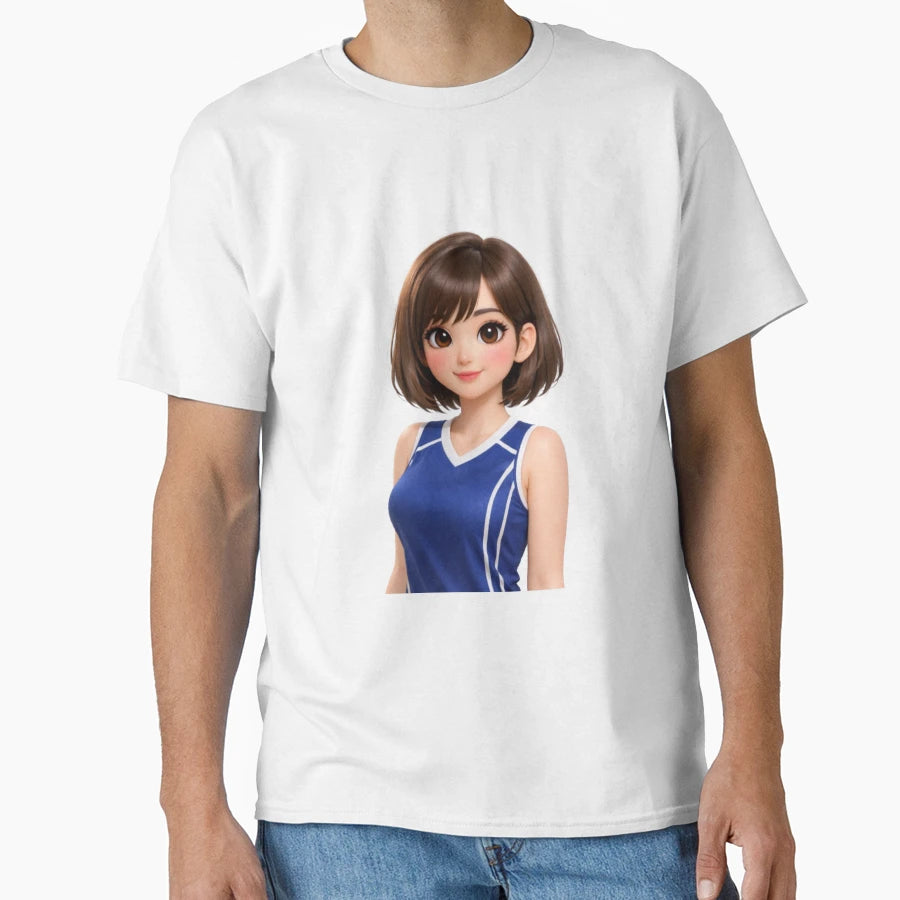 Young Female Character Wearing 3D T-Shirt - Streetwear Style Men Women - T-Shirt, Sweatshirt, Hoodie