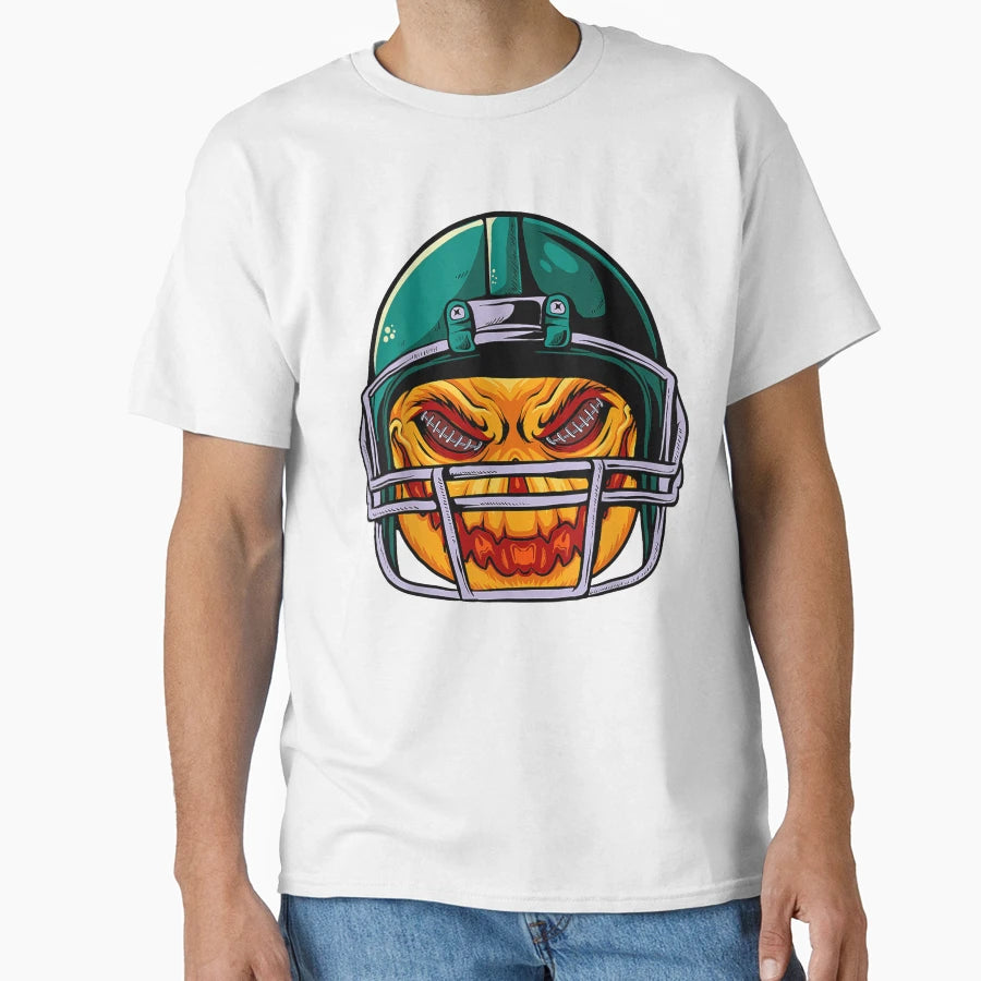 American Football Player Helmet T-Shirt - Unique Graphic for Adults - T-Shirt, Sweatshirt, Hoodie