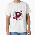 I Love Letter Alphabet P Floral Pattern T-Shirt - Graphic Print Unisex - T-Shirt, Sweatshirt, Hoodie