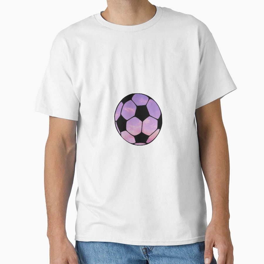 Sunset Soccer Ball T-Shirt - Trendy Graphic for Adults - T-Shirt, Sweatshirt, Hoodie