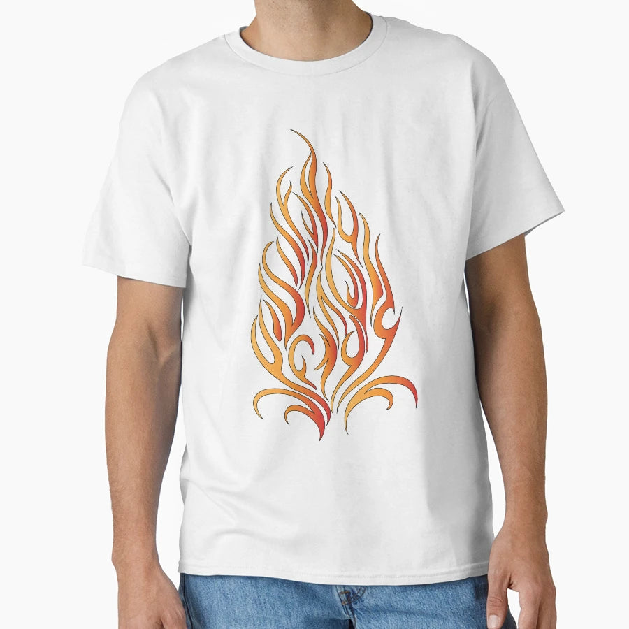 Red Tribal Flame T-Shirt - Aesthetic Graphic Men Women - T-Shirt, Sweatshirt, Hoodie